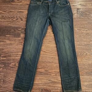 Ralph Lauren Blue Label Brand Thompson 650 Dark Wash Straight Leg Jeans Size 31